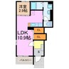グレイスハイツ上の山 1LDKの間取り