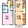 Confor Demeure 2DKの間取り