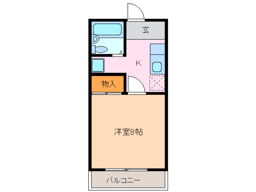 間取図 アビタシオン倉坂