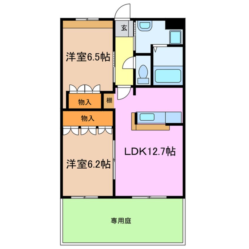 間取図 コーポ砂田