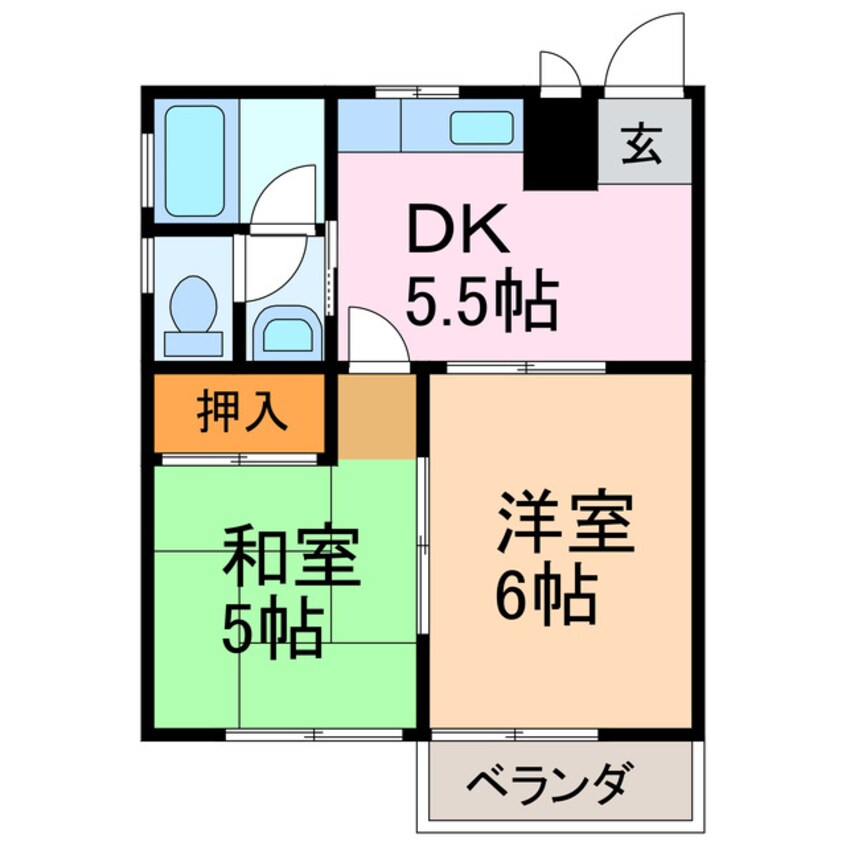 間取図 加福ハイツⅢ