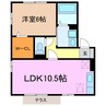 パルティール大高　Ｂ 1LDKの間取り