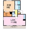 エクレール新栄 1LDKの間取り