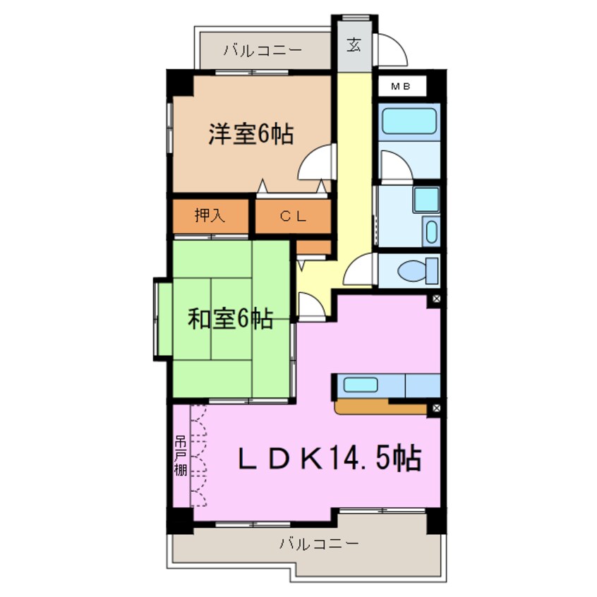 間取図 ファインパレス東郷