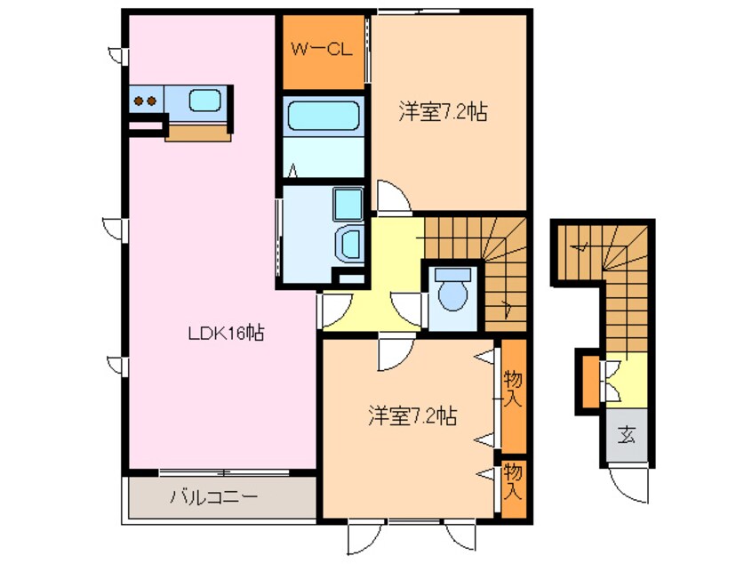 間取図 ロジェ西神の倉北館Ｃ棟