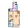 フローラ（青山） 1SKの間取り