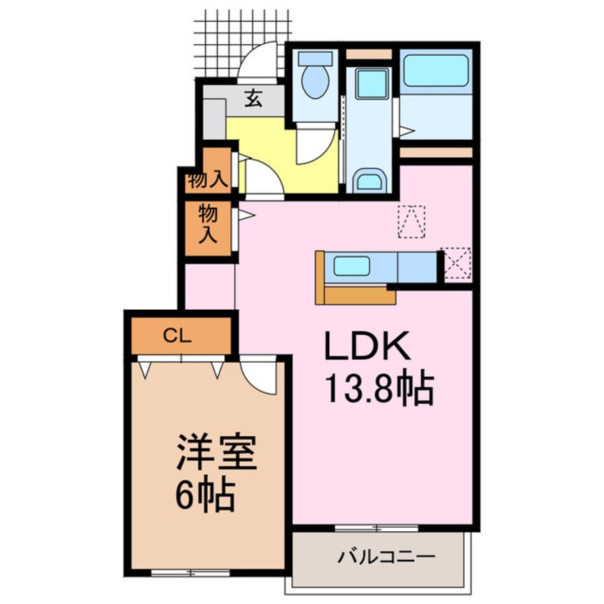 間取図 メロウ　ハウスＦ