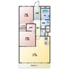 フラワーハイツ 2LDKの間取り