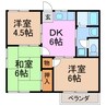 エントピアヒロツボ 3DKの間取り