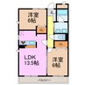 Hills滝ノ水 2LDKの間取り