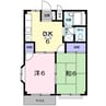 名鉄名古屋本線/前後駅 徒歩8分 1階 築32年 2DKの間取り