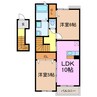 ディレクシオン・アノ 2LDKの間取り