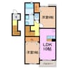 ディレクシオン・アノ 2LDKの間取り
