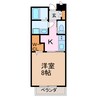 メゾンアール本町 1Kの間取り