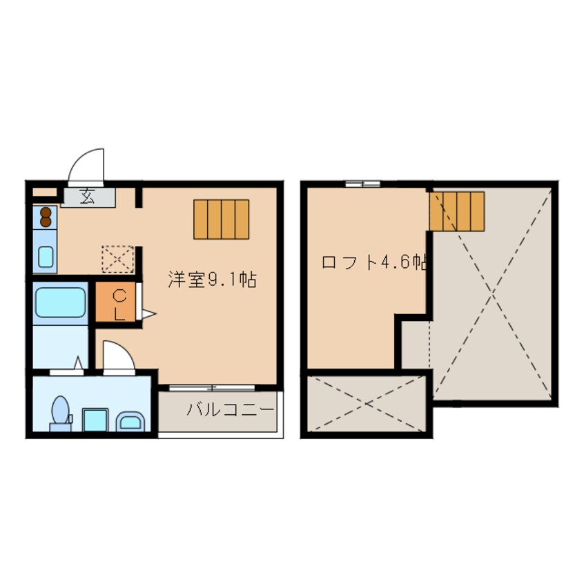 間取図 RoRoナルミ