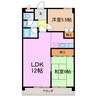 フェステ菊屋第６ 2LDKの間取り