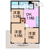 第５菊屋ビル 3DKの間取り