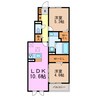 レガーロニッシン 2LDKの間取り