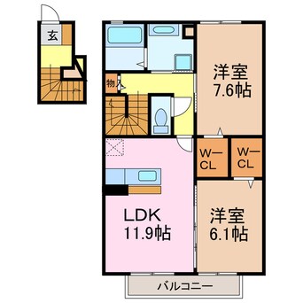 間取図 シダーヒルズ東山　Ａ棟