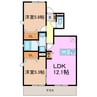 Le coeul 2LDKの間取り