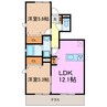 Le coeul 2LDKの間取り