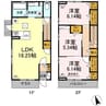美扇 3LDKの間取り