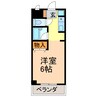 メゾンハクサン 1Kの間取り