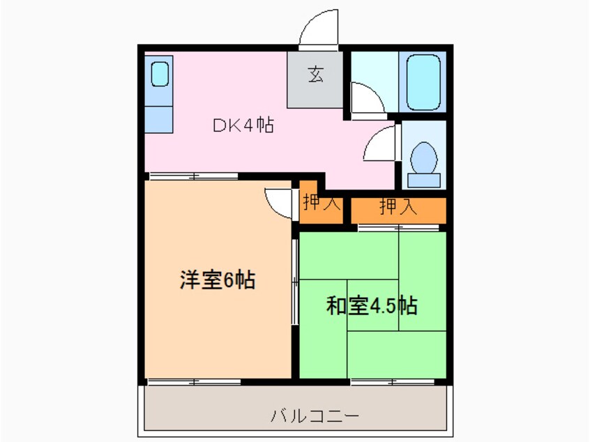 間取図 フォーブル左京山