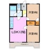 パークテラス 2LDKの間取り
