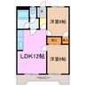 パークテラス 2LDKの間取り