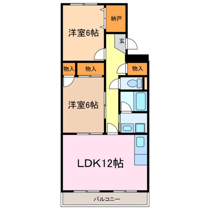 間取図 モーゼンビレッジ