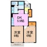 エスポアール（豊明市栄町） 2DKの間取り