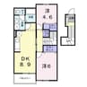 名鉄名古屋本線/前後駅 徒歩4分 2階 築23年 2DKの間取り