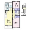 名鉄名古屋本線/前後駅 徒歩4分 2階 築23年 2DKの間取り