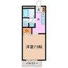フローラみずき 1Kの間取り