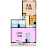 クレア浦里 1LDKの間取り
