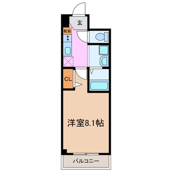 間取図 カレッジヒルズ竹ノ山
