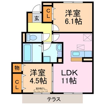 間取図 クラリスⅠ