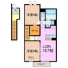 ベルエア　ヒルズ 2LDKの間取り