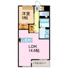 スフィアクラウン 1LDKの間取り