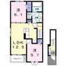 ルーク 2LDKの間取り