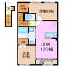日進市野方町新築アパート 2LDKの間取り