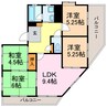 宮城ビル 4LDKの間取り