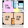 フレア大久伝 2DKの間取り