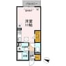 casa solefinada 1Rの間取り