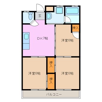 間取図 グレイスＳＯＮＥⅡ