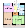 ファーブルハウス 2Kの間取り