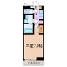 セレナリコ 1Kの間取り