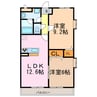 メープルパーク緑 2LDKの間取り