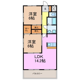 間取図 インペリアル浦里Ｃ棟